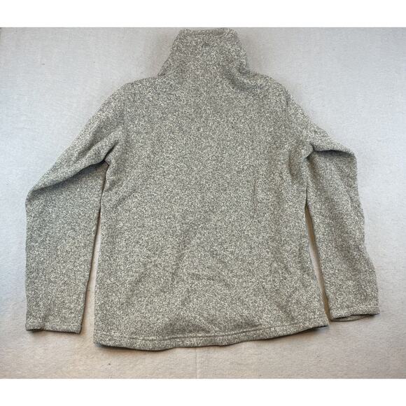 SIMMS Mens Sz M Pullover Tweed Fleece Sweater Quarter Zip Brown - Picture 5 of 10